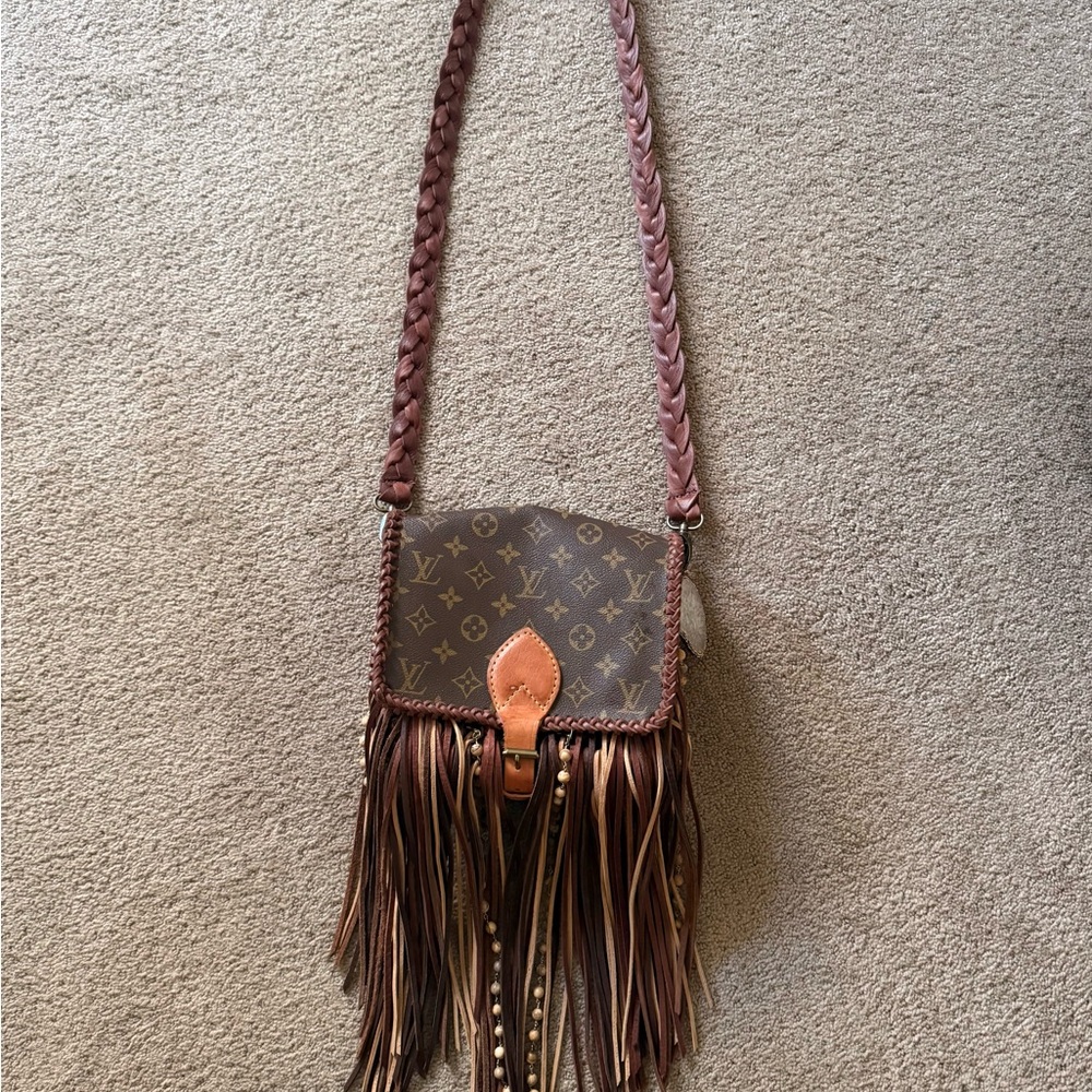 Louis Vuitton Monogram Brown Fringe Crossbody Bag